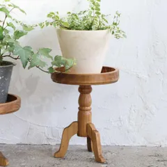 花台 ナインマーケ パインポットスタンド トール （ プランター台 フラワーラック 飾り台 プランターラック フラワー スタンド 室内 飾る 台 脚付き 置く 植物 観葉植物 花 園芸 木製 天然木 ）)
