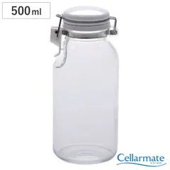 保存容器 500ml これは便利調味料びん500 セラーメイト 日本製 （ ドレッシングボトル 調味料入れ ガラス製 キャニスター 密封 調味料びん びん 保存びん 調味料 瓶 容器 調味料容器 お手入れ簡単 液だれしにくい ）)のサムネイル