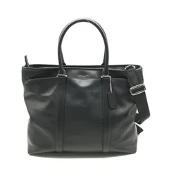 美品 COACH コーチ メトロポリタン 2WAY トート ハンド ショルダー バッグ ブラック レザー ビジネス A4 大容量 ユニセックス r1077