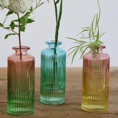花瓶 プチフラワーベース トール （ 花ビン 花びん 花器 フラワーベース フラワー 花 飾る 花入れ ガラス ガラス製 色ガラス おしゃれ 一輪挿し ） )