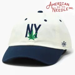 American Needle (アメリカンニードル) ニューヨーク ツートンカラー 草 刺しゅう キャップ メンズ NY ロゴ レディース ブランド アメカジ 葉っぱ 【MB】