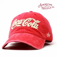 American Needle (アメリカンニードル) キャップ コカ・コーラ ロゴ刺繍 メンズ レディース ブランド RAGLAN WASH レッド 【MB】