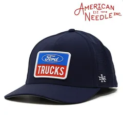 American Needle (アメリカンニードル) フォード 帽子 ナイロン キャップ メッシュ メンズ FORD ラバーワッペン 企業ロゴ 自動車メーカー ブランド 紺 ネイビー 【TB】