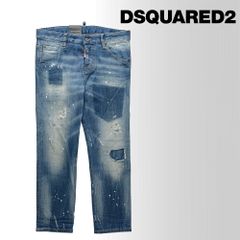 DカンロゴDSQUARED2ディースクエアードダークシャドウストレッチデニム 