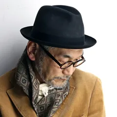 TESI (テシ) 中折れハット メンズ イタリア製 ソフトハット ブランド ビーバーフェルト 最高級 チャコールグレー 【TB】