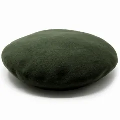 高品質 ベレー帽 秋冬 日本製 ユニセックス 帽子 毛100% ウールベレー レディース ベレー サイズ調整可 大きいサイズ バスクベレー 緑 カーキ 【MB】