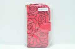 【送料無料】　iPhone11 Pro Max用 手帳型ケース 6.5インチ ピンク フラワーデザイン