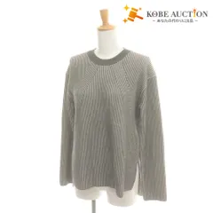 ■ theory luxe セオリー リュクス セーター 長袖 トップス ニット ストライプ柄 カシミヤ混 レディース 38 (M相当) グレー