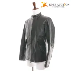 ■ ポールスミス コレクション ライダースジャケット 長袖 アウター 牛革 カウレザー メンズ XL ブラック