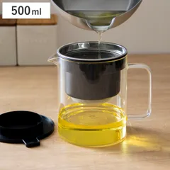 オイルポット 500ml 耐熱ガラス製 活性炭油ろ過ポットW （ 油こし器 油濾過 油ポット 活性炭カートリッジ ミニ こし網付き 0.5L 油濾し 濾過器 ろ過 フィルター 注ぎ口付き 揚げ物 天ぷら グッズ 調理器具 調理用品 油保存 ）)のサムネイル