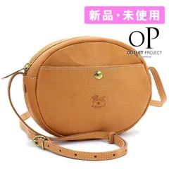 【訳あり】 ファスナー引手に汚れあり イルビゾンテ IL BISONTE バッグ ショルダーバッグ ポシェット BCR242 PVX001 ナチュラル 【並行輸入品】新品・未使用・現品限り