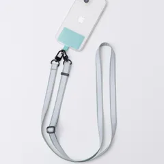 ストラップ スマホ 反射テープ付き （ スマホショルダー 挟むだけ 反射 光る 長さ調節 紐 肩掛け 斜めがけ スマホストラップ ショルダーストラップ 落下防止 旅行 持ち歩き レディース メンズ 紛失防止 夜間 散歩 リフレクター ）)