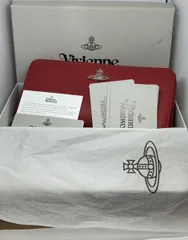【加】Vivienne Westwood VICTORIA CLASSIC ZIP ROUND WALLET ヴィヴィアン 長財布 レッド フルジップ ビビアン 赤【7358SS】B24