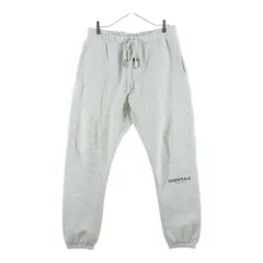 FEAR OF GOD ESSENTIALS (フィアオブゴッド エッセンシャルズ) ラバーロゴ ドローコード フリース スウェットパンツ グレー
