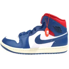NIKE (ナイキ) WMNS Air Jordan 1 Mid French Blue ウィメンズ エアジョーダン1 フレンチブルー ミッドカットスニーカー US10/27cm BQ6472-146