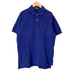 ポロ バイ ラルフローレン Polo by Ralph Lauren ポロシャツ 半袖 シャツ カットソー M ブルー ■GY06