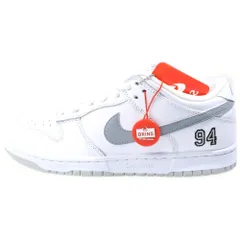 NIKE SB (ナイキエスビー) ×SUPREME 25AW Reflective Grey Week2 シュプリーム ナイキ SB ダンク ロー ホワイト/グレー HQ8487-1002