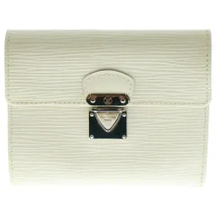 LOUIS VUITTON (ルイヴィトン) エピ ポルトフォイユ コアラ コンパクトウォレット 三つ折り財布 コインケース ホワイト レザー M5801J シルバー金具