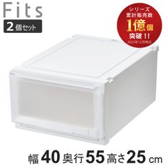 新品 Fits ホワイトクリア収納ケース 30x53x23cm 4個セット - メルカリ
