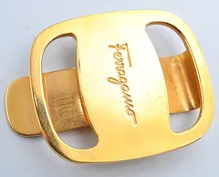 Salvatore Ferragamo フェラガモ マネークリップ 札はさみ ヴァラリボン ゴールド 金 刻印あり Made In Italy イタリア製のサムネイル