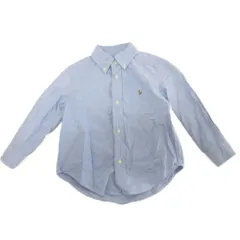 ラルフローレン RALPH LAUREN ボタンダウンシャツ BDシャツ 長袖 ポニー刺繍 100cm 水色