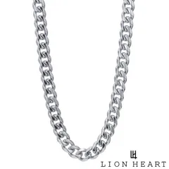 【新品】ライオンハート LION HEARTチャンキーチェーンネックレス キヘイ（喜平） 50cm  LH-1-エルエイチワンサージカルステンレス製 03NC021CSV 【国内正規品】