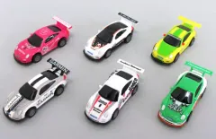 【中古】ミニカー 全6種セット 「ポルシェ カレラカップジャパン プルバックカーコレクション」 2013年 WONDA キャンペーン品