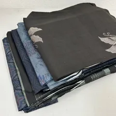 大島紬 着物 正絹 5着 着物まとめ売り リメイク材料 m-993