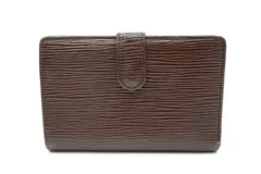 ルイ ヴィトン エピ ポルトフォイユ ヴェエノワ 二つ折り 財布 M6324D がま口 Unisex レザー 茶 ダークブラウン Louis Vuitton 5429k