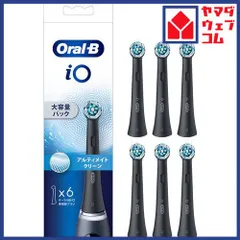 ブラウン IORBCB-6EL アルティメイト 替ブラシ6本 Oral-B ブラック IORBCB6EL