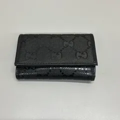 ◎ GUCCI グッチ キーリング付き6連キーケース ブラック