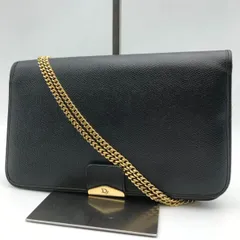 Christian Dior　ディオール　チェーンショルダーバッグ　レザー　600