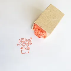 盆栽スタンプ(ゴム印)