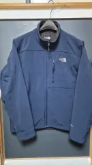 M)ザノースフェイス ネイビー ソフトシェル ジャケット