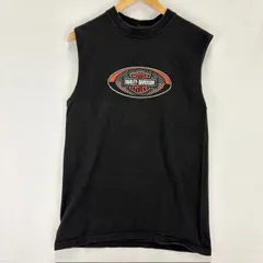 HARLEY DAVIDSON MOTOR CYCLES 00年代 プリント ノースリーブ サイズM MADE IN USA 難あり 08022403 872