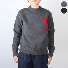 アミパリス AMI PARIS モックネック長袖ニット AMI DE COEUR RED ADC SWEATER メンズ レディース BFUKS006.018のサムネイル
