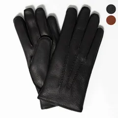 dunhillレザーグローブ／ダンヒル・ブラックレザー手袋 DUNHILL アクセサリー | 手袋 ミッドナイトブルー メンズ | YOOX