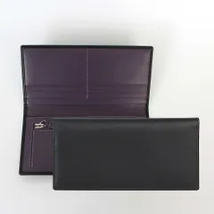 エッティンガー ETTINGER 財布 長財布 ブラック/パープル LONG WALLET WITH ZIP POCKET メンズ ST953AEJR BLACK/PURPLE PURPLE/STERLING COLLECTION【英国ブランド】のサムネイル