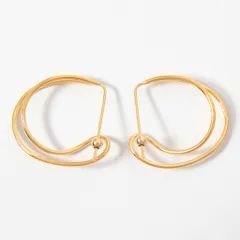 バージュエリー BAR JEWELLERY ピアス CROSSED PATHS EARRINGS レディース CRPA-EA-136G【英国ブランド】