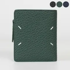 メゾンマルジェラ MAISON MARGIELA 財布 二つ折り財布 FOUR STITCHES FLIP FLAP LEATHER WALLET [4ステッチ] レディース メンズ SA1UI0023 P4455【ミニ財布】