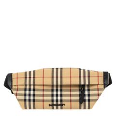 BURBERRY ボディバッグ・ウエストポーチ ベージュ・チェック柄 - メルカリ
