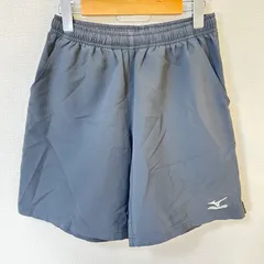 (^w^)b MIZUNO ミズノ イージー ハーフパンツ ショートパンツ ポリエステル100% ロゴ刺繍 無地 シンプル 軽量 薄手 スポーツ 運動 トレーニングウェア チャコールグレー メンズ サイズS
