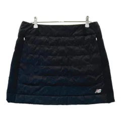 サイズ：2 NEW BALANCE GOLF ニューバランス  中綿スカート ロゴ総柄 ブラック系 [240101634011] ゴルフウェア レディース ストスト