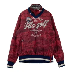 サイズ：M FILA GOLF フィラゴルフ  4way 中綿ジャケット 総柄 レッド系 [240101634562] ゴルフウェア レディース ストスト