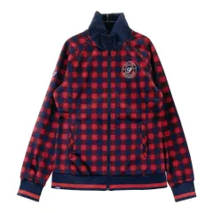 サイズ：L FILA GOLF フィラゴルフ  裏フリース 長袖ジャケット チェック柄 レッド系 [240101634563] ゴルフウェア レディース ストスト