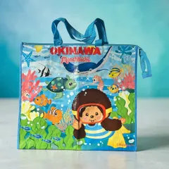 【沖縄限定】モンチッチ 海の仲間たち トートバッグ ジッパー付き 海 プール 希少