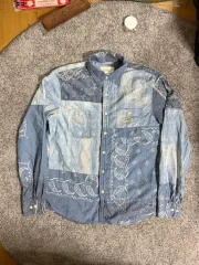 デニムアンドサプライ ポロラルフローレン バンダナ パッチワーク シャツ