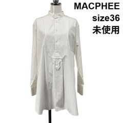 美品 マカフィー フリル襟 ボウタイ ブラウス シャツ トゥモローランド