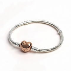 【ギフト対応可】パンドラ PANDORA ブレスレット Moments Heart & Snake Chain Bracelet チャーム ハート レディース シルバー アクセサリー ジュエリー 人気 ブランド おしゃれ 誕生日 プレゼント ギフト 送料無料