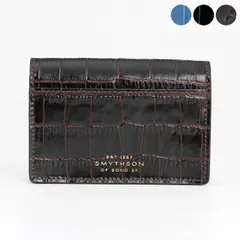 スマイソン SMYTHSON 名刺入れ（カードケース） MARA FOLDED CARD CASE WITH SNAP CLOSURE [マラ 二つ折りカードケース] レディース メンズ【英国】のサムネイル